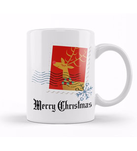 Yılbaşı Yeni Yıl Konseptli Merry Christmas Kupa Bardak Porselen
