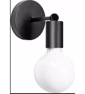 RİOLİGHT RETRO TEKLİ METAL APLİK (Siyah)