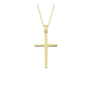Altın Sade Cross Kolye