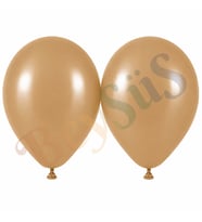 Çöl Kumu Renk Lateks Retro Balon (50 cm) - 2 Adet