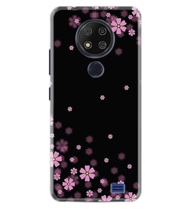 Reeder P13 Blue Max 2020 Kılıf Desenli Silikon Black flowers