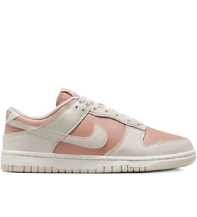 Nike Dunk Low Leather Unisex Sneaker Hakiki Deri Krem Pembe Spor Ayakkabı