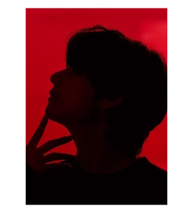 Kim Taehyung Fotosession / Tae Black Hair Tablo Ahşap Poster Dekoratif Kod344