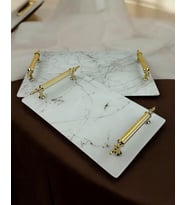 Umber Dekoratif Söz Nişan Tepsisi (Gold)