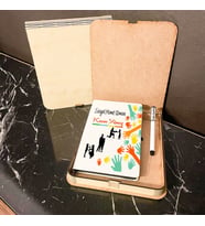 Sosyal Hizmet Uzmanı Ahşap Kutulu Defter Kalem Set