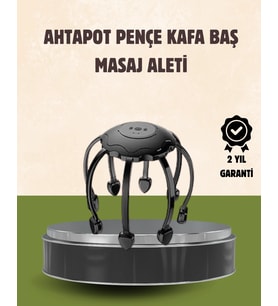 Kafa Masaj Cihazı 8 Motorlu 360 Derece Tam Kapsamlı Rahatlatıcı Masaj
