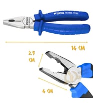 Fixio Profesyonel Kombine Pense 160 mm. (Mavi)