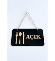Restoranlar ve Lokantalar İçin Açık / Kapalı Kapı Tabelası