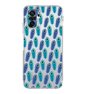 PrintiFy Xiaomi Redmi Note 10 ile Uyumlu Nazar Boncuğu 4  Kamera Korumalı Şeffaf Silikon Kılıf