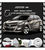 Hyundai İ30 Oto Araç Kapı Koruma Fitili 5metre Parlak Beyaz Renk