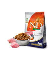 N&D Pumpkin Tahılsız Balkabaklı Kuzulu Küçük Irk Yetişkin Köpek Maması 2,5 Kg