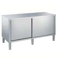 Electrolux Professional Dolaplı Çalışma Tezgahı, 1 Ara Raflı, 2 Kayar Kapılı, (6 Ayaklı) - 1800mm TN1800EN