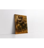 Meryem Ana Çocuk İsa Eskiz L Da Vinci Kanvas Tablo