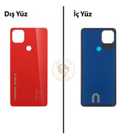 General Mobile Gm 22 Kırmızı Arka Kapak Arka Cam Batarya Kapağı Lazer Kesim Kapak Pil Kapağı Back Cover