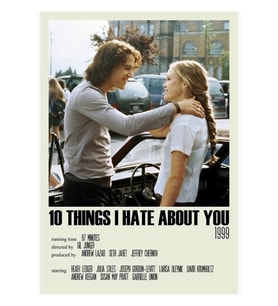10 Things I Hate About You Alternatif Tablo Ahşap Poster Dekoratif