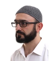 Baba Günü Hediyesi - Açık Gri Kışlık Orlon Namaz Takkesi Baklava Desenli Takke