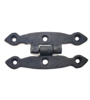 Antika Tarz Dekoratif Pirinç Dar Menteşe - 75x39 Mm, Oksit