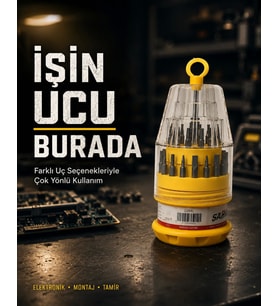 Ateşe Dayanıklı Tornavida Seti Elektronik Tamir İçin Çok Uçlu