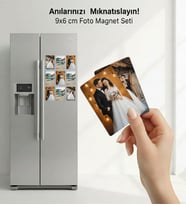 Fotoğraflı Magnet 9 adet Sevgililer-Arkadaş-Doğum Kişiye Özel