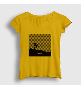 Presmono Kadın Sarı Beach The Neighbourhood T-Shirt 175513tt (Sarı)