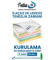 5li 40x30cm Mikrofiber Temizlik Bezi - Yeni Renkler