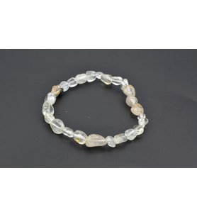 HAKİKİ DOĞAL AMORF KESİM TOPAZ BİLEKLİK 1.KALİTE DOĞAL TAŞ