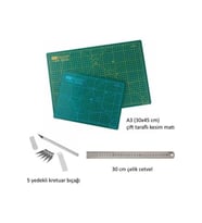Profesyonel Hobi Kesim Matı Seti A3 (cutting Mat Seti)