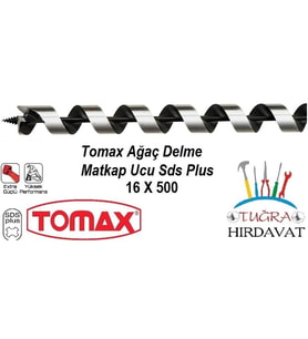 Tomax Sds Plus Ağaç Delme Ahşap Delme Matkap Ucu 16x500