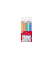 FABER CASTELL ÜÇGEN PASTEL RENKLER BOYA KALEMİ 12 RENK  