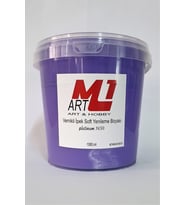 M1 ART Mor Menekşe Su Bazlı Vernikli Yenileme Boyası 1000.ml-Mobilya,cam,mermer,beyaz eşya,fayans,seramik,parke