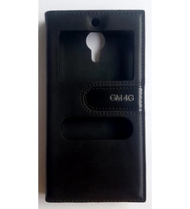 GENERAL MOBİLE 4G KAPAKLI GİZLİ MIKNATISLI MAGNUM KILIF (Siyah)