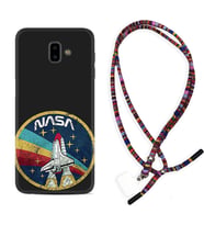 Samsung J6 Plus J7 Prime J7 Pro M20 Kılıf Boyun Asklı Rasta Silikon Nasa 1326