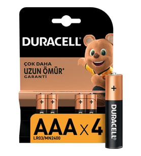 4'Lü AAA İnce Kalem Pil