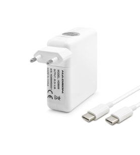 20.2V 4.3A 87W Laptop Adaptörü - Type-C - Apple Asus Dell Uyumlu - Beyaz HD8899