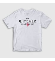 Presmono Unisex Çocuk Beyaz Wild Hunt Dizi Witcher T-Shirt 327797tt (Beyaz)