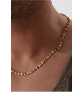 14 K Gold Kaplama 925 Ayar Gümüş Gemici İtalyan Kolye