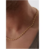 14 K Gold Kaplama 925 Ayar Gümüş Gemici İtalyan Kolye
