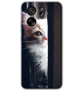 Xiaomi Mi 13T Pro Kılıf HD Desen Baskılı Arka Kapak - Kedi Bakışı
