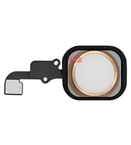 iPhone 6 Home Tuşu Flex GOLD - Lastikli Çerceveli