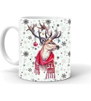 Tanem Yılbası Noel Temalı Baskılı Seramik Beyaz Kupa