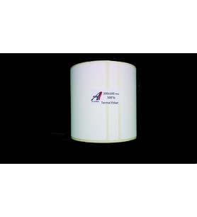 Kirtasiyejet Etiket Termal Etiket 100 x 100 mm 5,000 Adet Termal Barkod Etiketi 500 Sarımlı 10 Rulo