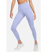 Nike Trainng Go Dri Fit İnfinaLock High Rise 7/8 Leggings 6 Cepli Toparlayıcı Yüksek Belli Reflektörlü Antrenman Taytı Mor