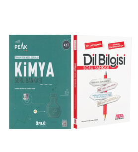 Ünlü Yayıncılık AYT Kimya Best Peak ve AKM Dil Bilgisi Soru Bankası Seti 2 Kitap