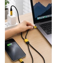 240W 3'ü 1 Arada Hızlı Şarj Kablosu USB Type-C Lightning Micro USB
