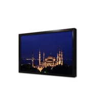 Sultanahmed Camii Gece Çerçeveli Cam Tablo