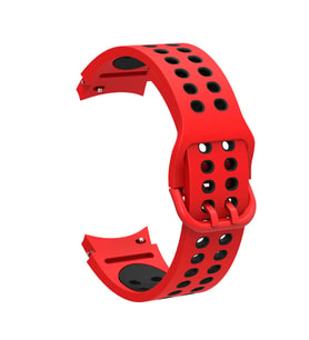 Samsung Galaxy Watch 4 40mm 20mm Uyumlu Kordon Silikon Esnek Yumuşak Delikli Spor KRD-02 Kayış