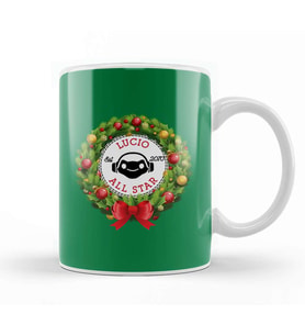 Christmas All Star Overwatch Lucio Wreath Kupa Bardak Porselen