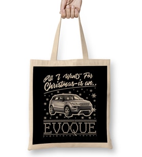 All I Want For Christmas Is An Evoque Bez Çanta Uzun Saplı
