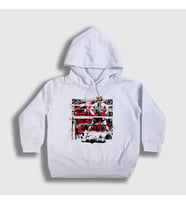 Presmono Unisex Çocuk Beyaz Empire Mike Tyson Kapüşonlu Sweatshirt 158102tt