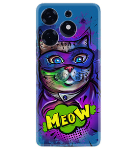 Tecno Spark 10 Pro Kılıf Silikon Desen Özel Seri Super Meow 1715